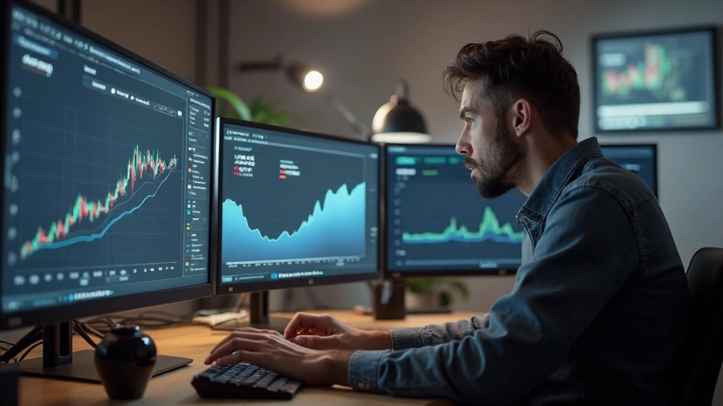 Профессиональное фото разработчика, работающего с цифровыми инструментами и аналитикой данных