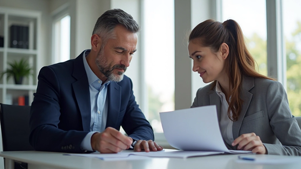 Профессиональное совещание наставника и менти в офисе