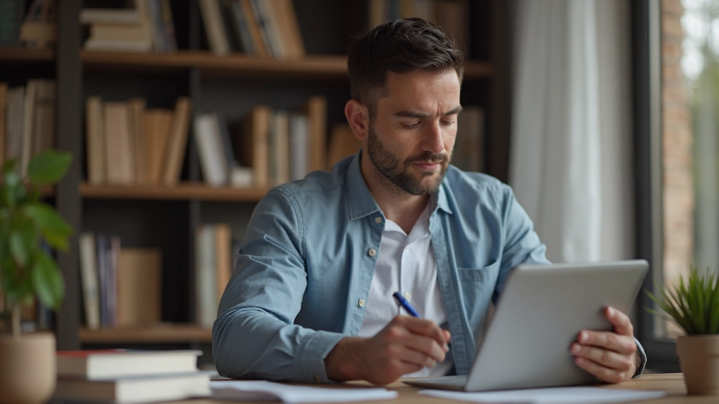 Специалист проходит онлайн-обучение с использованием интерактивных материалов